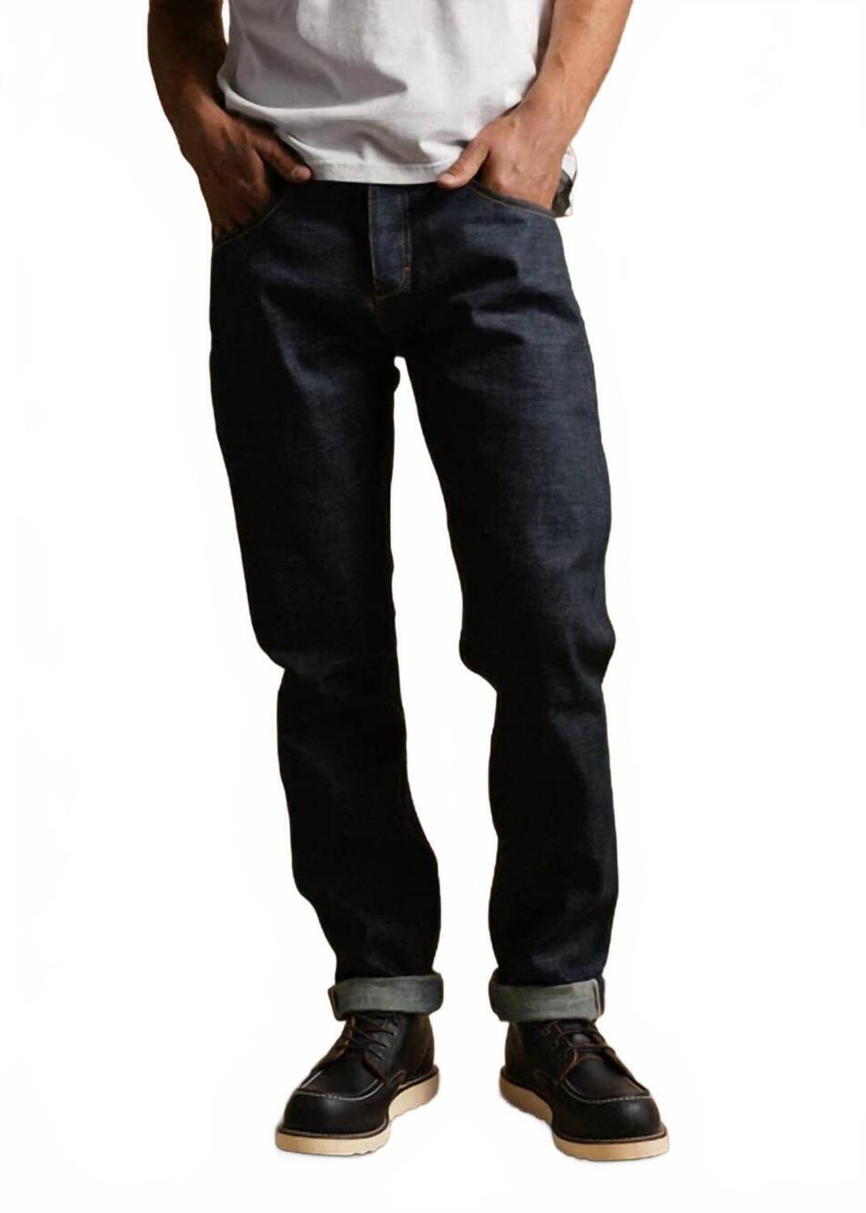 NEW IRON & RESIN cody slightly tapered fit pant in dark wash